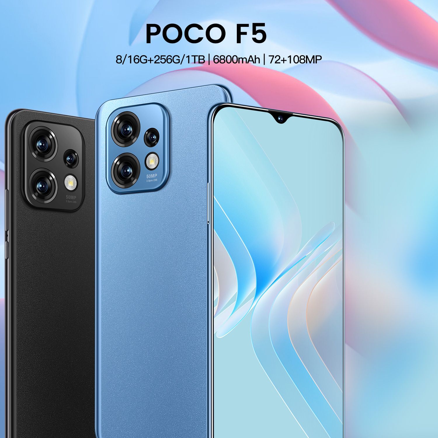 Смартфон Русская Poco F5 Pro 7.2HD,4G смартфоны телефоны. - купить по  выгодной цене в интернет-магазине OZON (1175403315)