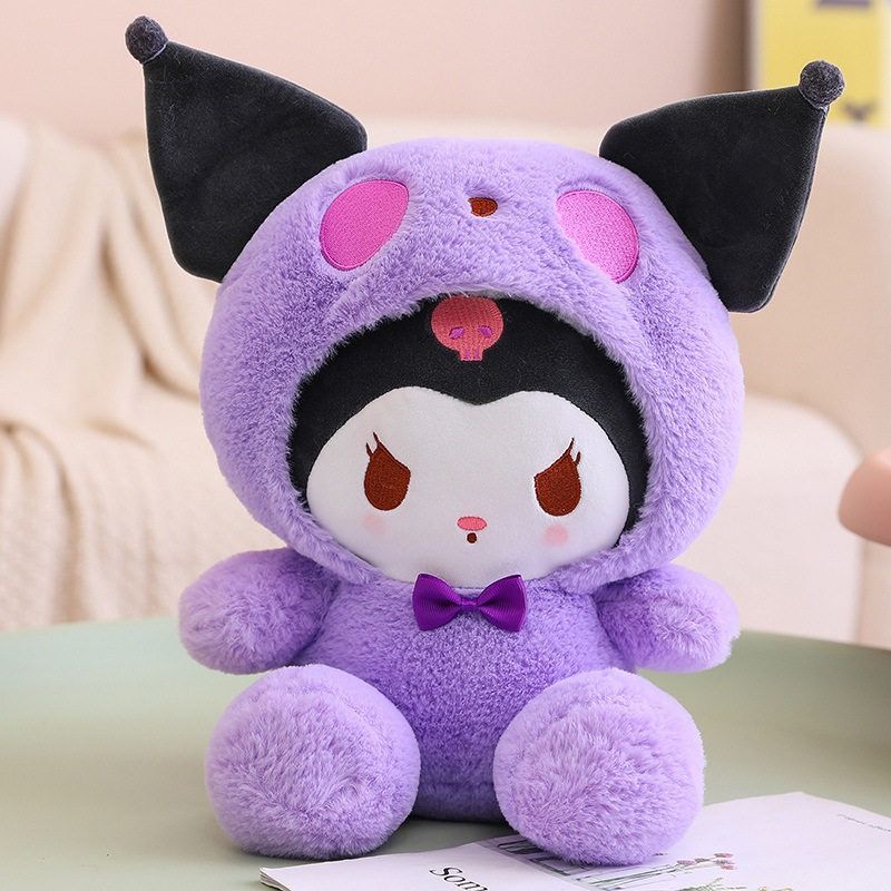 Мягкая игрушка Санрио Куроми 40 см / Sanrio Kuromi Hello Kitty