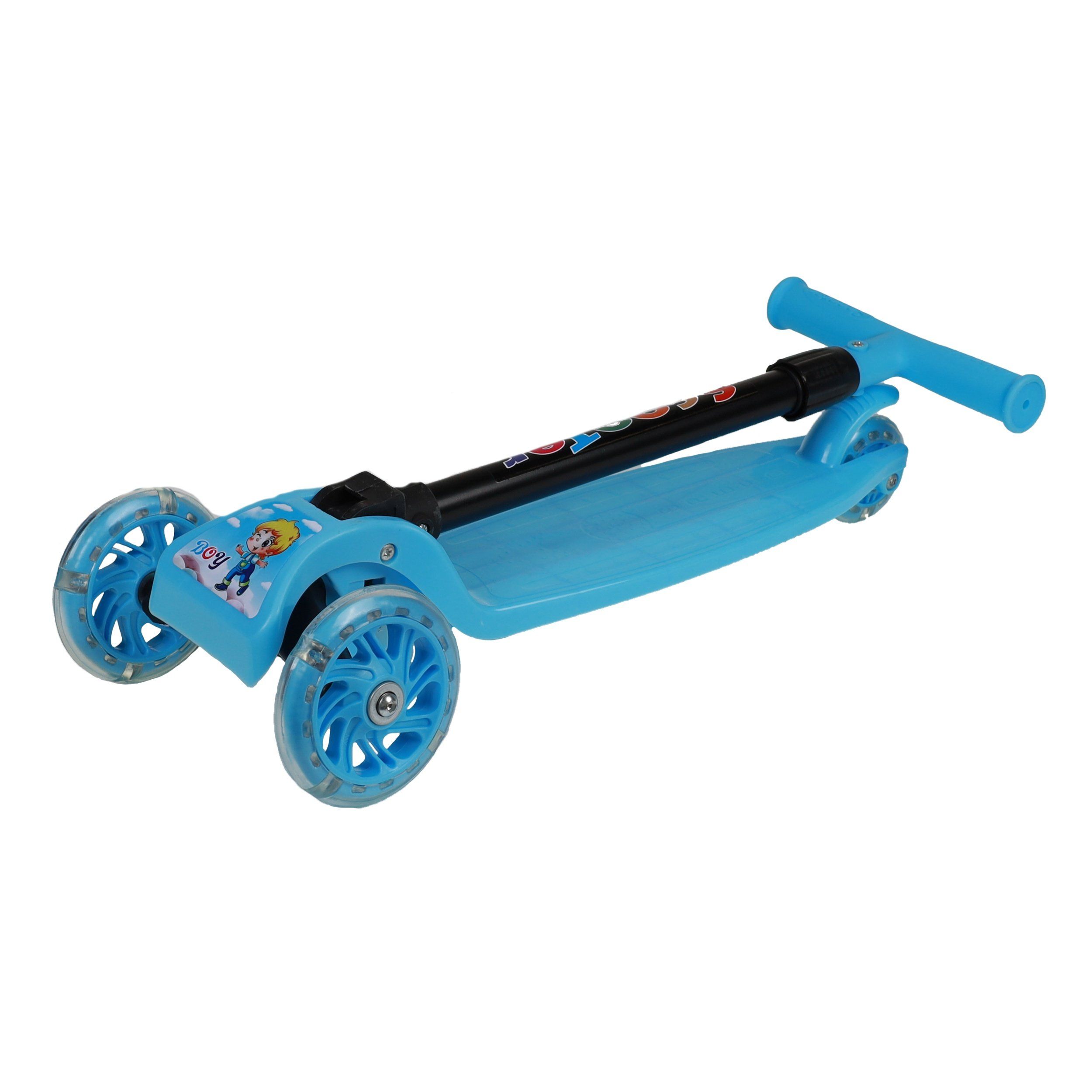 Самокат 3-х колесный детский SCOOTER 603, синий Самокат 3-х колесный детский SCOOTER 603, синий