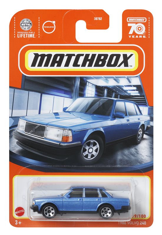Машинка 2023 matchbox 30782 1:64 1986 VOLVO 240 Die cast alloy car