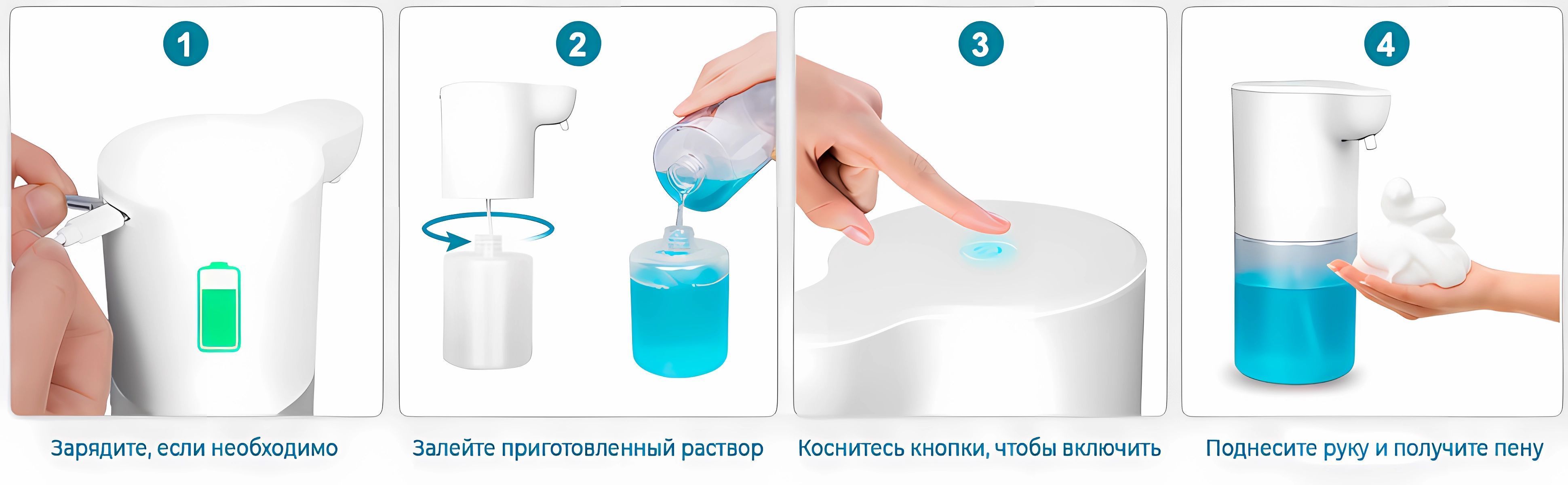 Сенсорный дозатор для жидкого мыла, диспенсер для мыла сенсорный ...