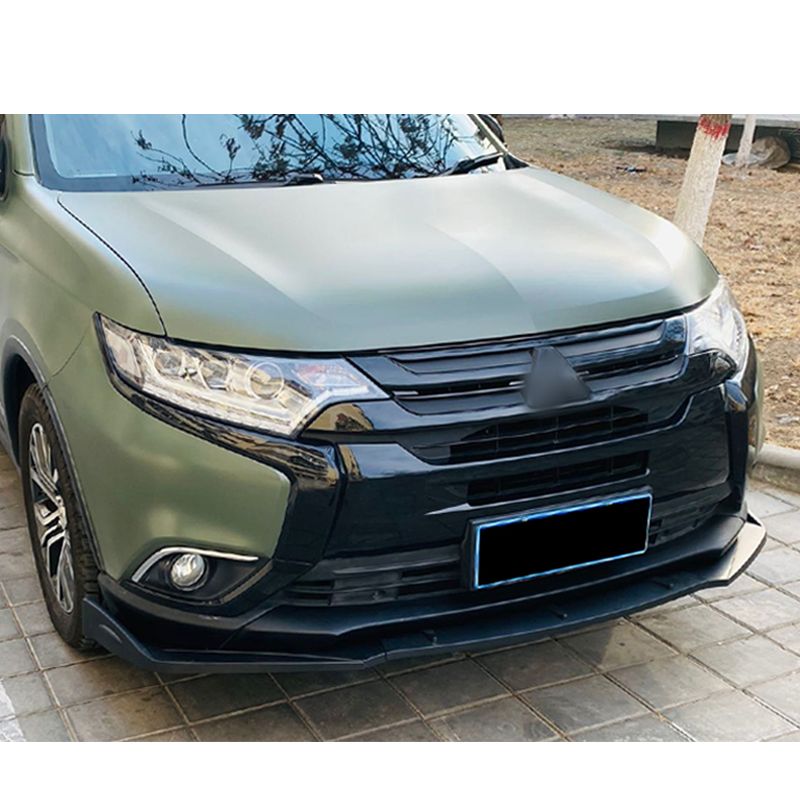 Сплиттер переднего бампера спойлер диффузор для Mitsubishi Outlander/Митсубиси Аутлендер 2015 ...