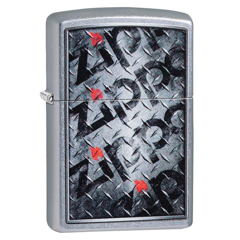 Зажигалка бензиновая ZIPPO Diamond Street Chrome #1