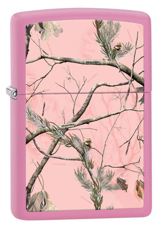 Зажигалка бензиновая ZIPPO REALTREE APC Pink Matte #1