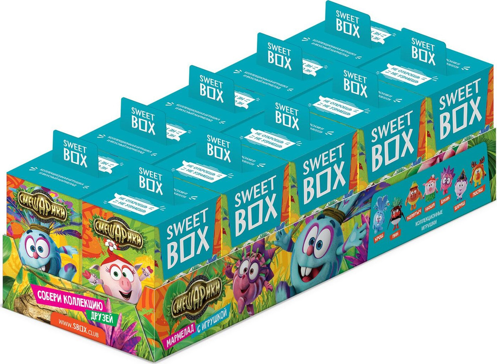 Sweet Box "Смешарики" мармелад жевательный с игрушкой, 10 г - купить с ...
