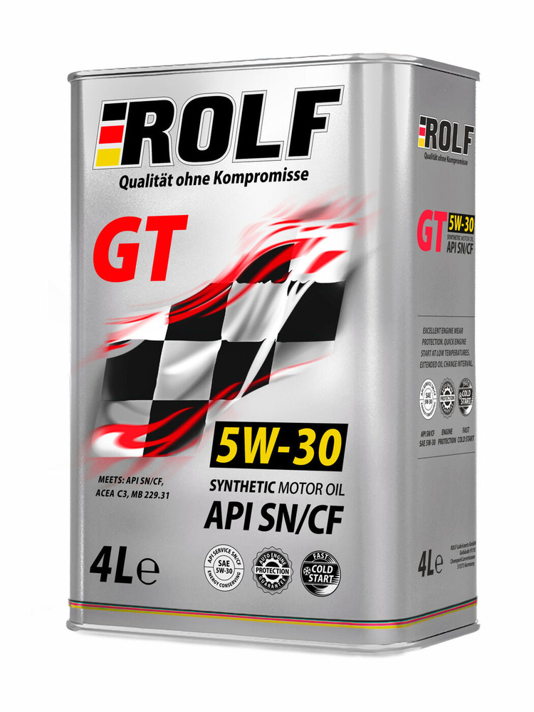 Масло моторное ROLF GT 5W-30 Синтетическое -  в е .