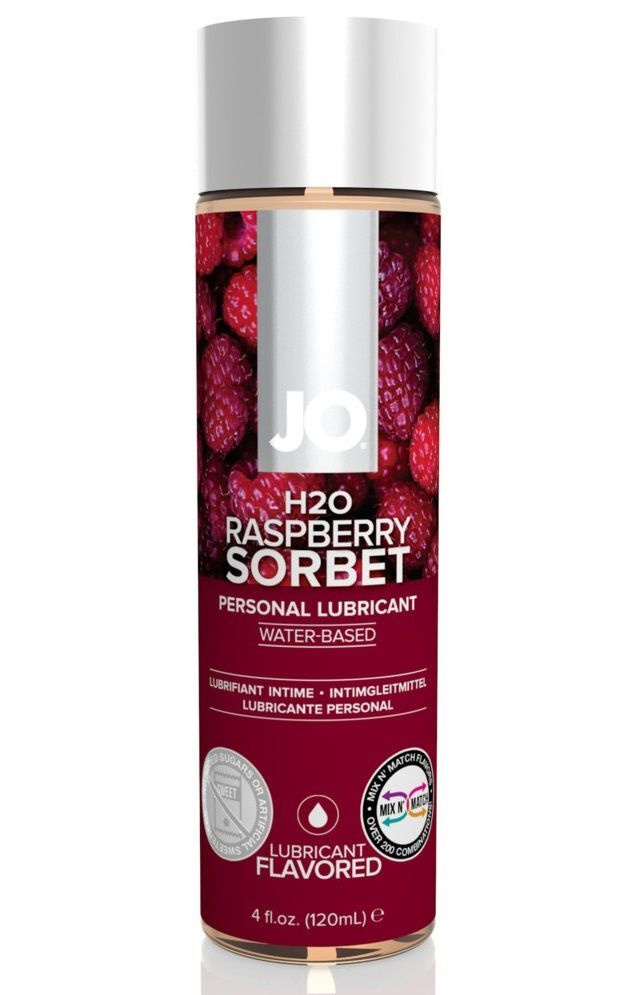 Лубрикант на водной основе с ароматом малины JO Flavored Raspberry Sorbet - 120 мл, System JO, США  #1