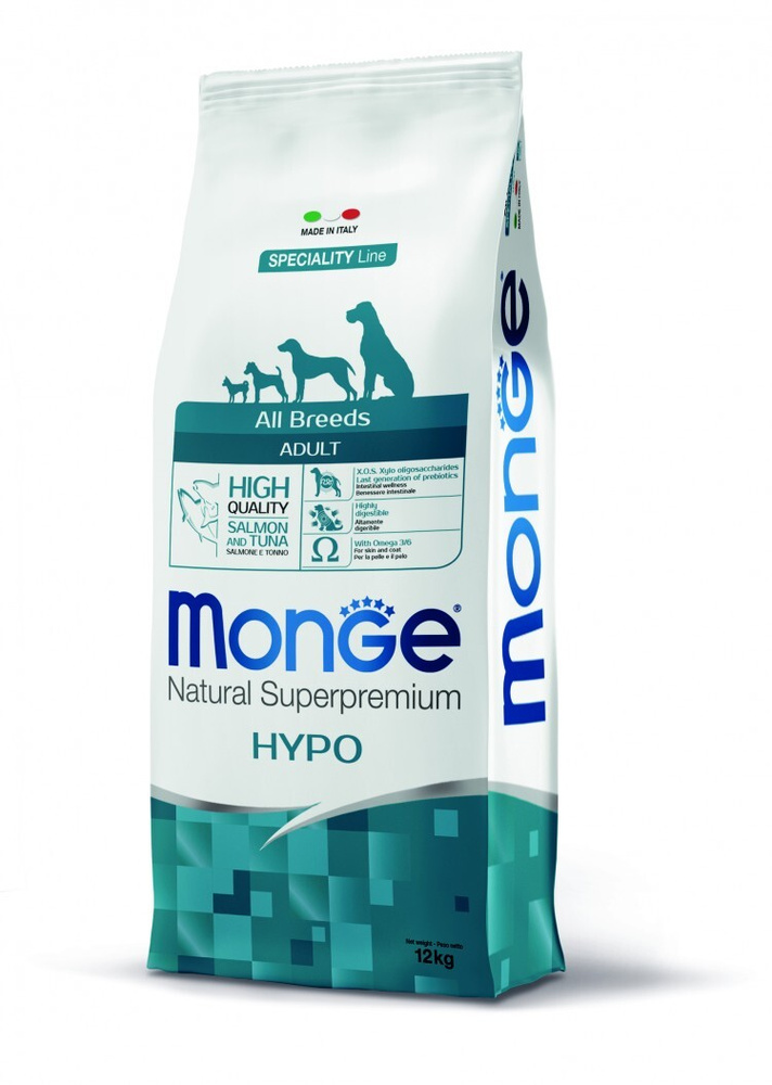 Monge Dog Speciality Hypoallergenic гипоаллергенный корм для взрослых собак всех пород лосось с тунцом #1