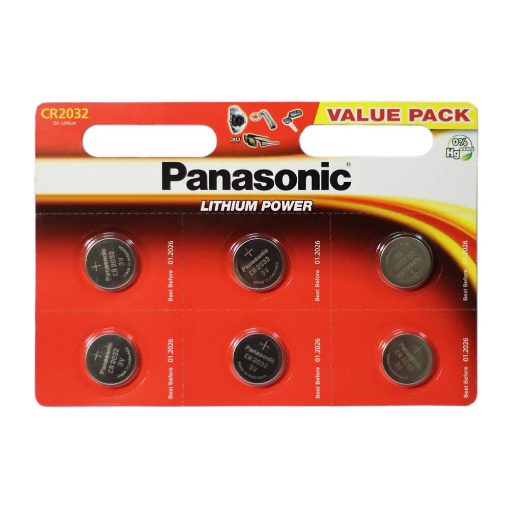 Panasonic Батарейка CR2032, Литиевый тип, 3 В, 6 шт - купить с ...