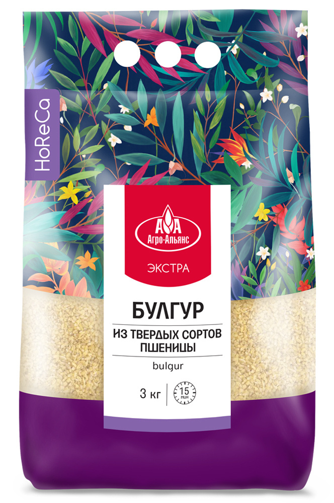 Крупа пшеничная Булгур "Агро-Альянс Экстра" 3 кг - купить с доставкой ...