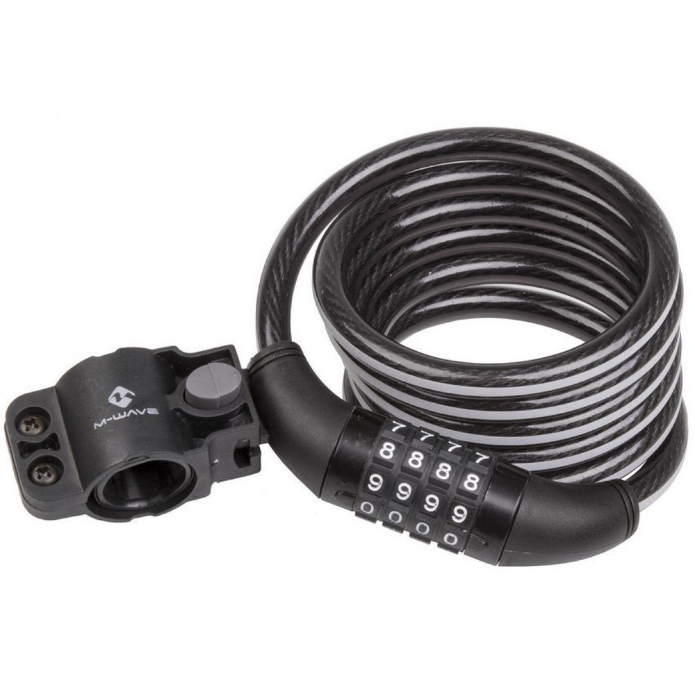 Замок велосипедный M-WAVE DS 10.15 тросовый, 10х1500мм #1