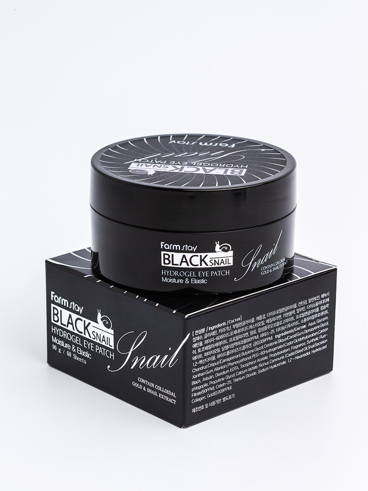 FarmStay Гидрогелевые патчи для области вокруг глаз с муцином черной ...
