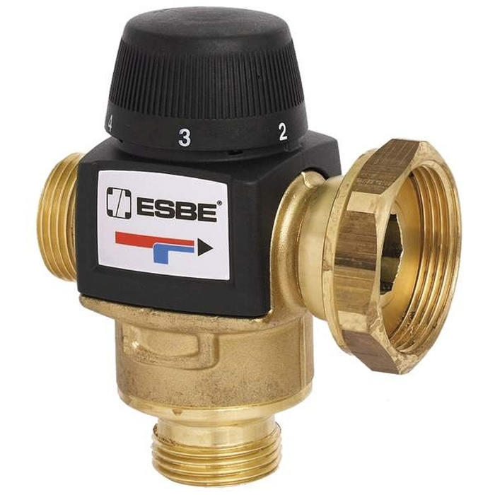 Термосмесительный клапан ESBE VTA577 20-55 DN20 G1, для теплого пола до 200м2, с гайкой под насос, 31702300 #1