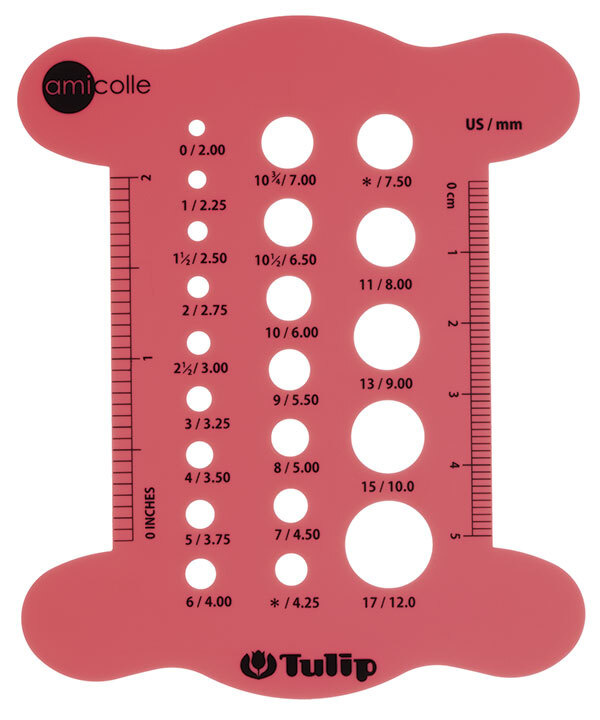 Линейка для определения размера спиц "amicolle", Tulip, AC-056e #1