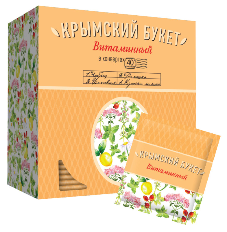 Травяной чай "Витаминный" Крымский букет 40пакетиков по 1,5г  #1