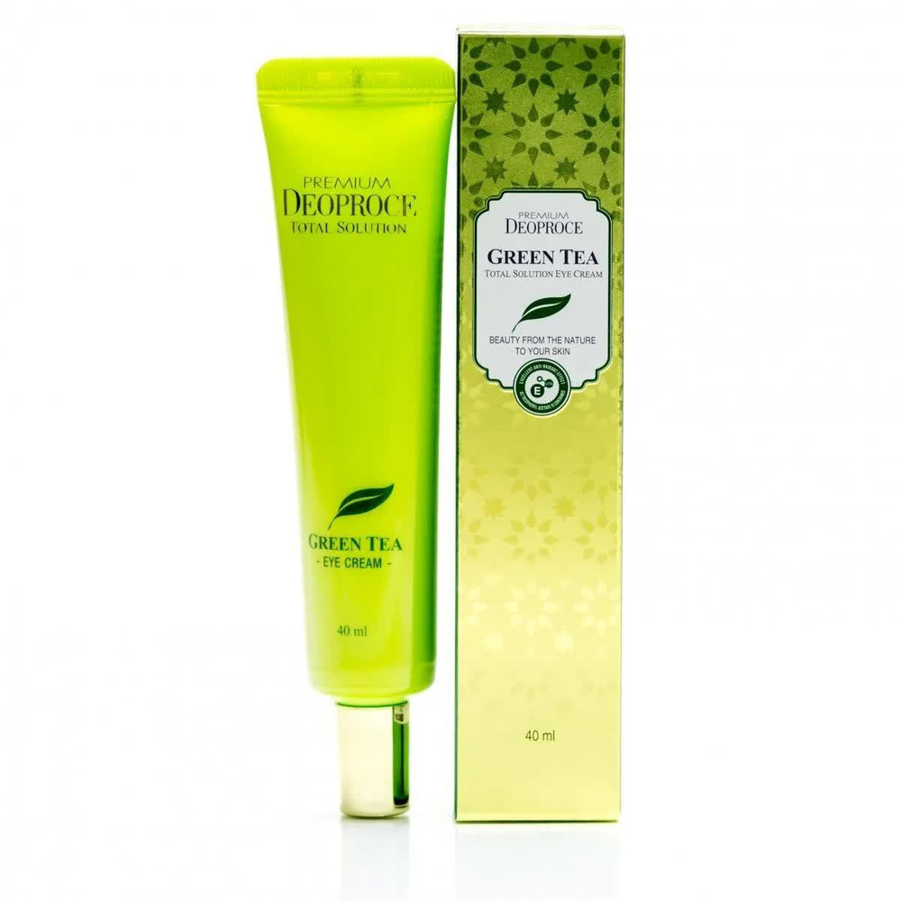 Deoproce Увлажняющий крем для глаз с зеленым чаем Premium Greentea Total Solution Eye Cream  #1