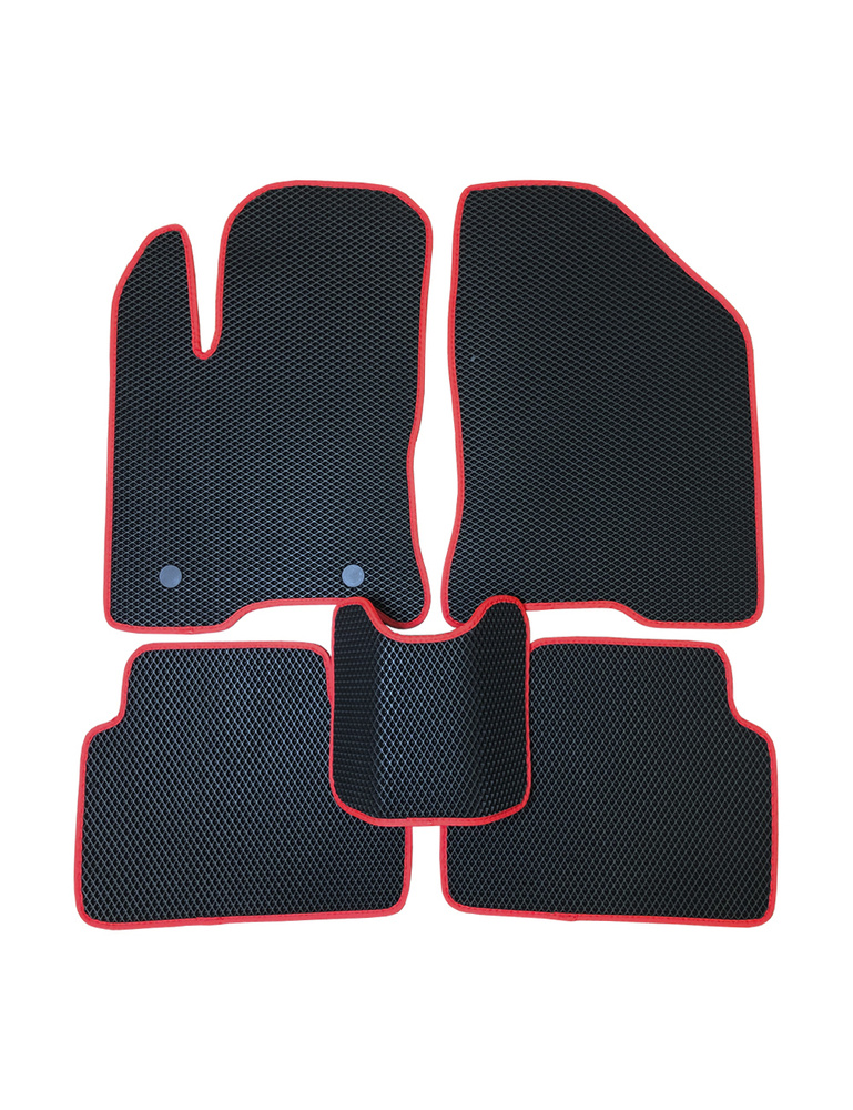 Коврики в салон автомобиля IRON HORSE Лада Веста, цвет красный, черный ...