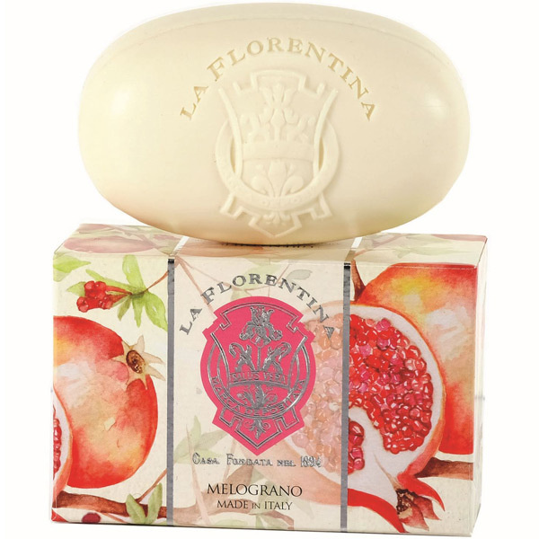 La Florentina Мыло для тела с маслом ши, оливковым маслом и экстрактом Граната Bath Soap Pomegranate, #1