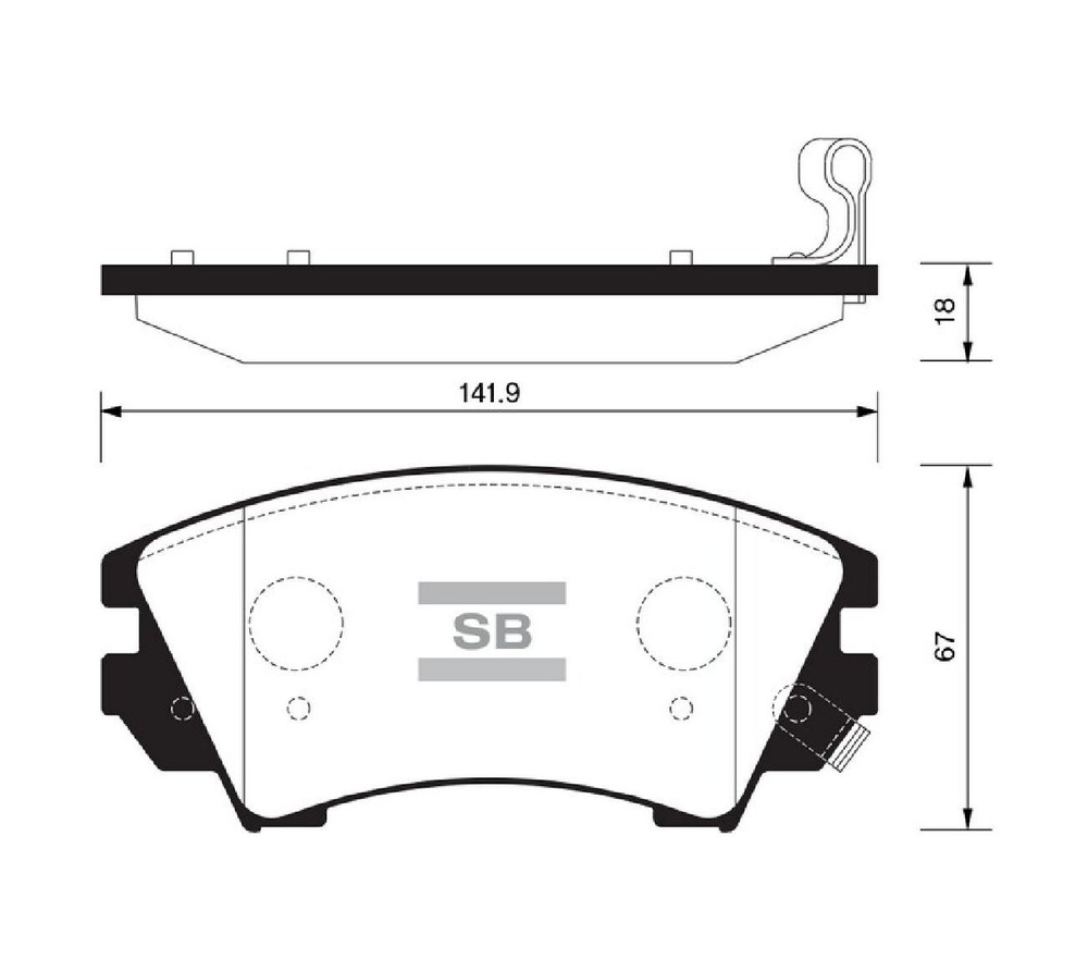 Колодки тормозные Sangsin Brake SP2175 Передние - купить по низким ценам в  интернет-магазине OZON (1110464619)