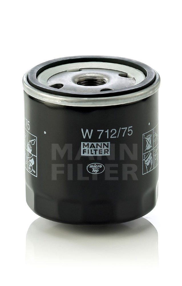 Фильтр масляный MANN-FILTER W 712/75 OPEL AstF/G/VecA/OmA/B NEXIA #1