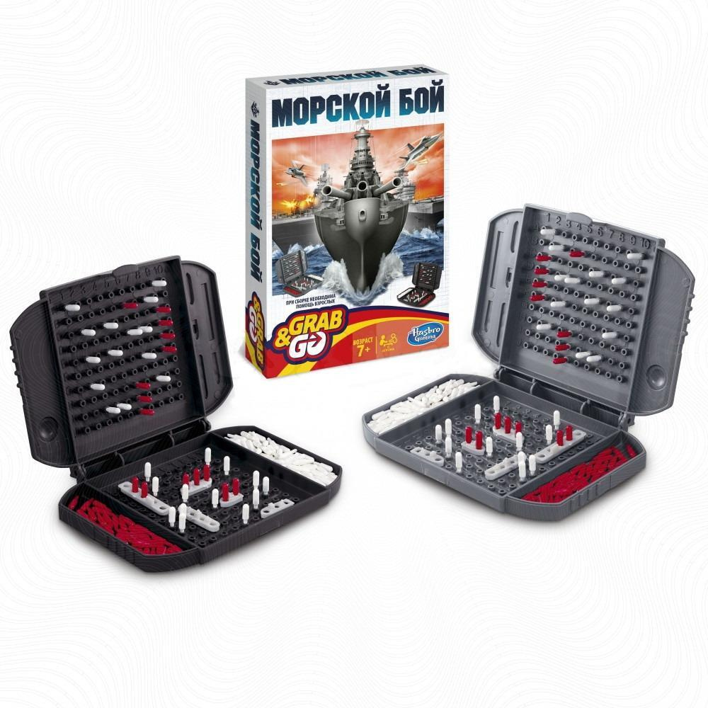 Настольная игра Hasbro Gaming Морской бой, дорожная - купить с доставкой по  выгодным ценам в интернет-магазине OZON (1054316106)