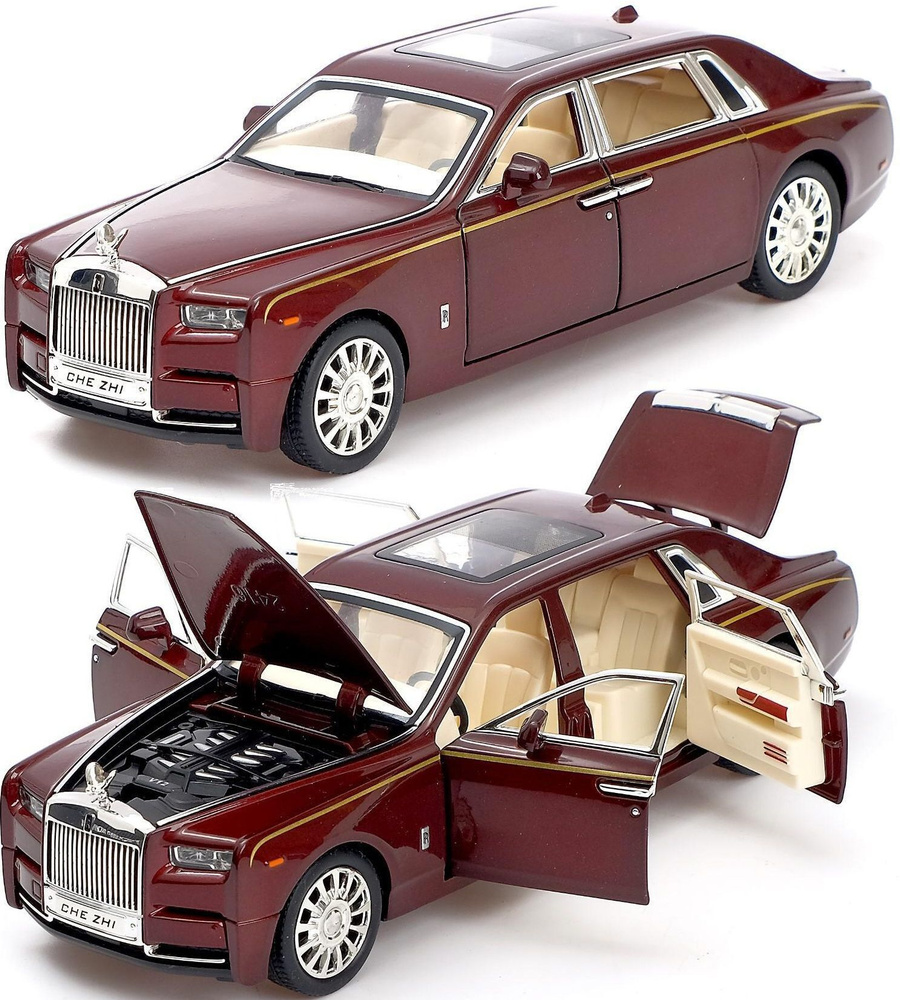 Коллекционная модель Rolls Royce Phantom металл 1:24 (свет,звук) - купить с  доставкой по выгодным ценам в интернет-магазине OZON (515338137)