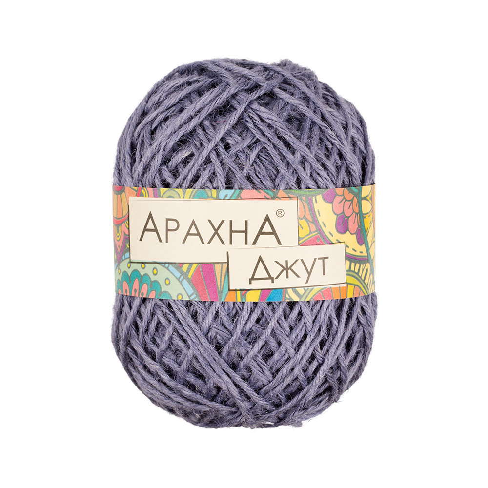 Пряжа Arachna "Jute" 100% джут 5 шт. х 100 г 10 г 90 м 5 м № 017 бледно сиреневый  #1