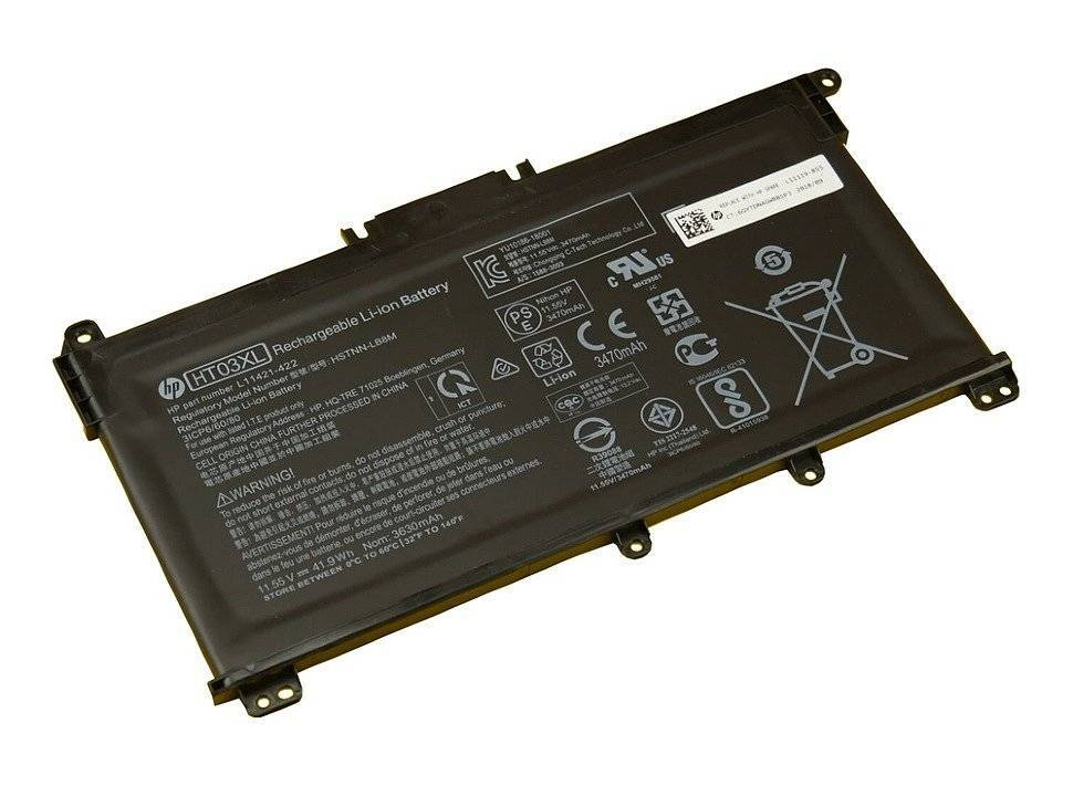 Аккумулятор (HT03XL) 11.55V 3470mAh 41.9Wh Genuine для HP 15-db 17-ca ...