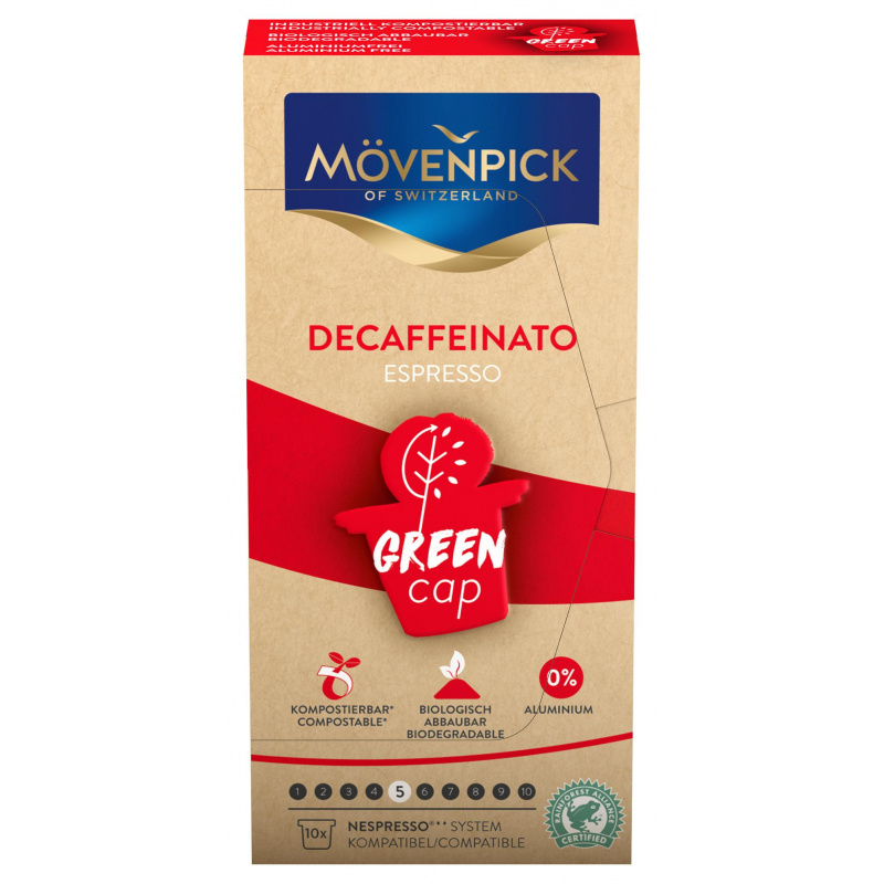 Кофе в капсулах Movenpick Espresso Decaffeinato, 10 капсул #1