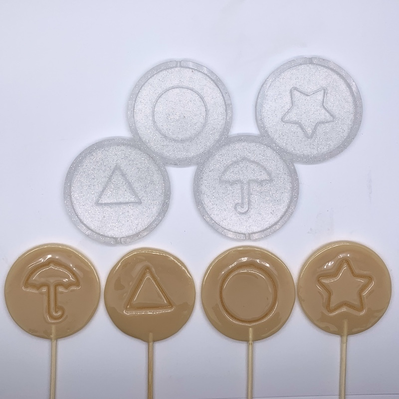 NECHOCOLAT Форма для леденцов "Игра в кальмара/дальгона/игра в сахарные ...