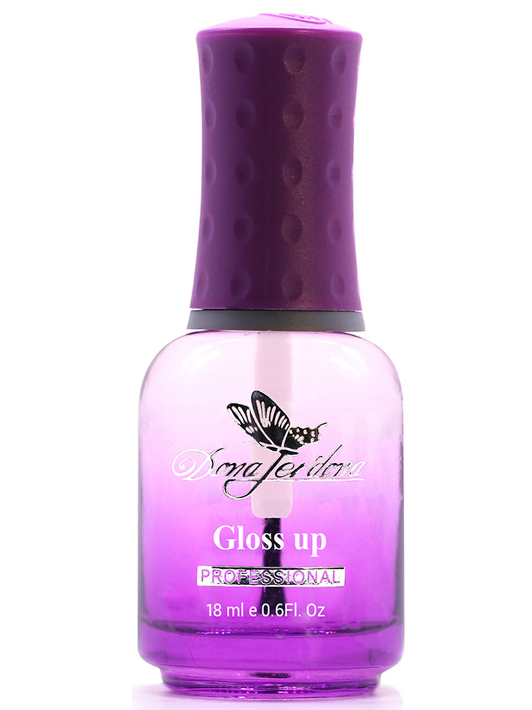 Dona Jerdona Топ с эффектом мокрого покрытия Gloss Up защита и продление маникюра, 18 мл #1