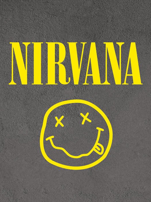 Постер Лого Группа Нирвана (Nirvana) (30х40 см) #1
