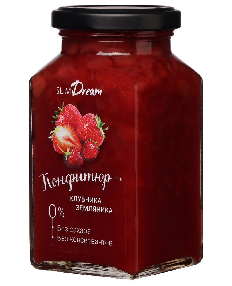 Конфитюр без сахара клубнично-земляничный, Slim Dream, 300 гр - купить ...