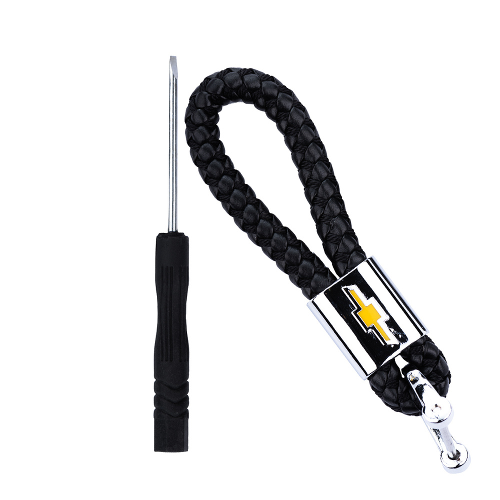 Брелок автомобильный Шевролет Chevrolet из плетеной кожи - купить с ...