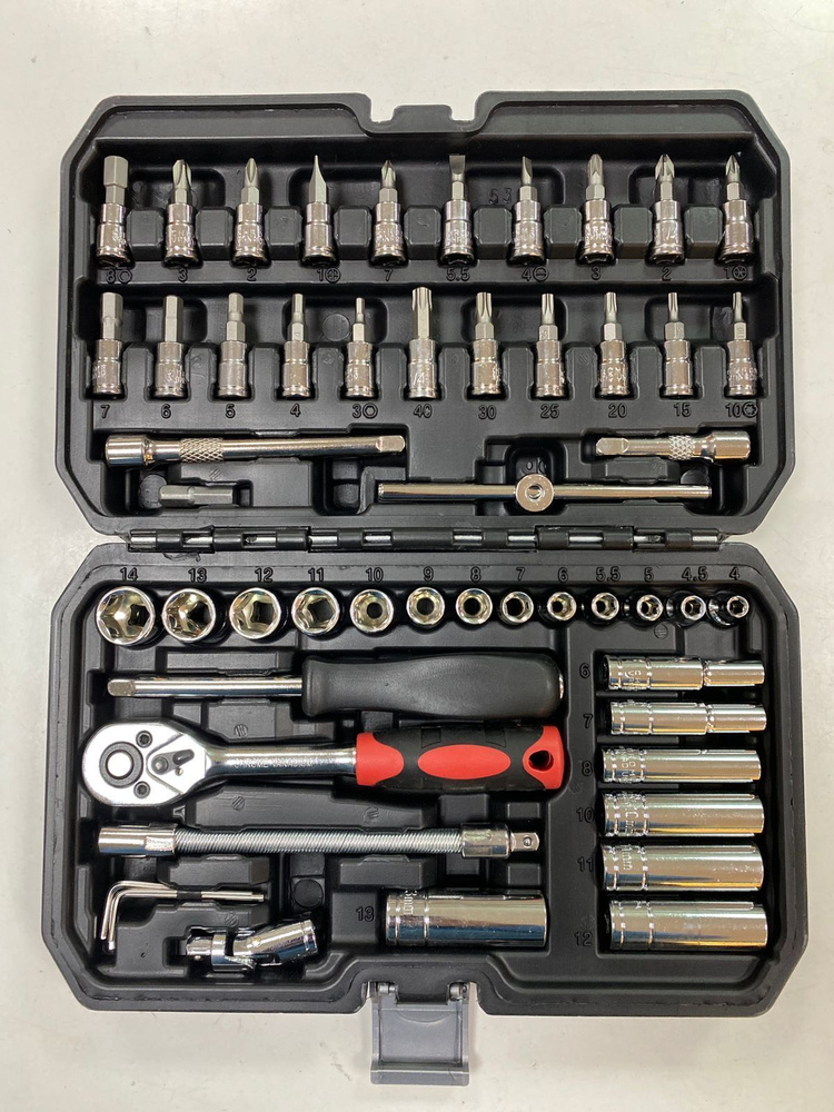 Набор инструментов для авто и дома в чемодане, 53 предмета - купить по ...