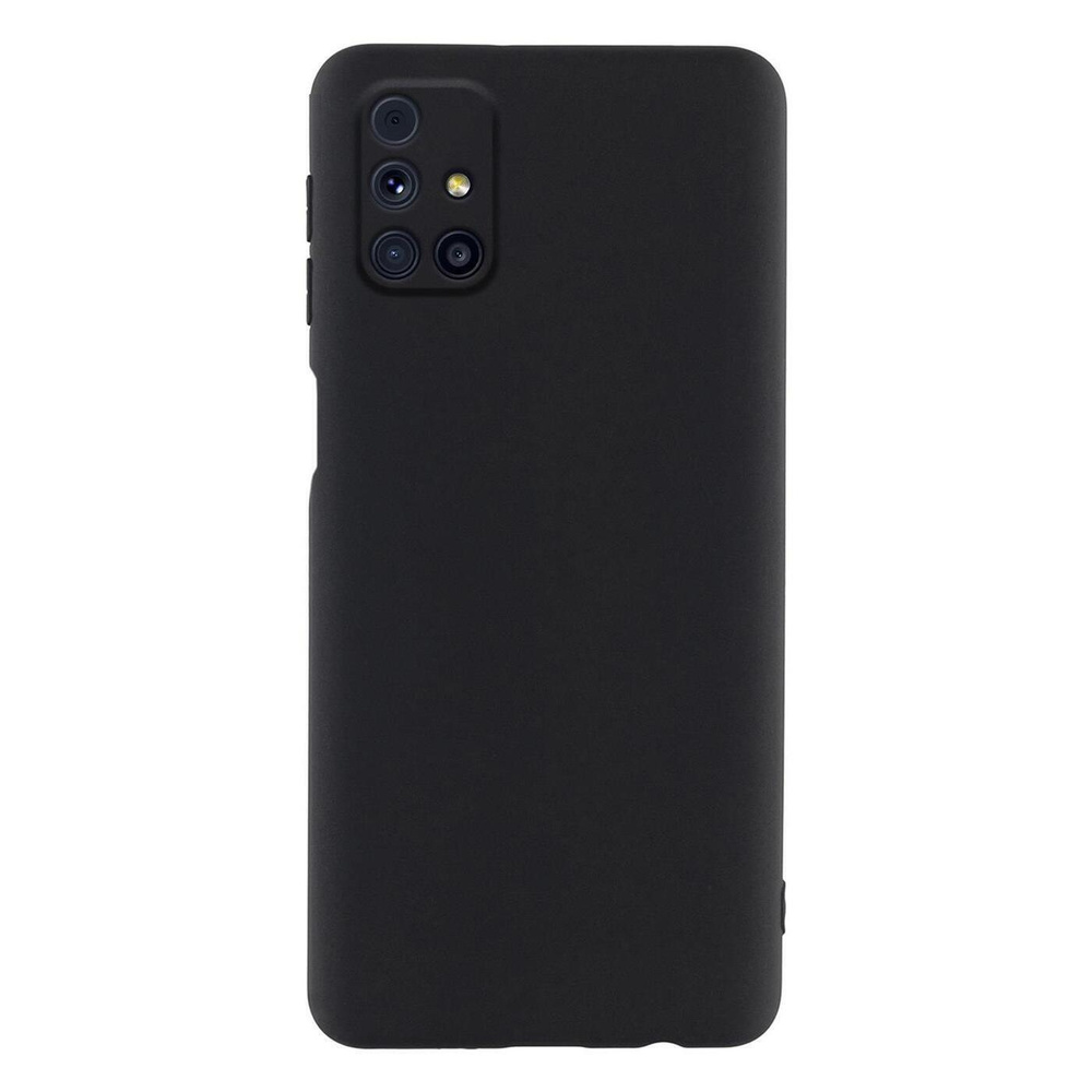 Матовый силиконовый чехол на Samsung Galaxy M31s, черный #1