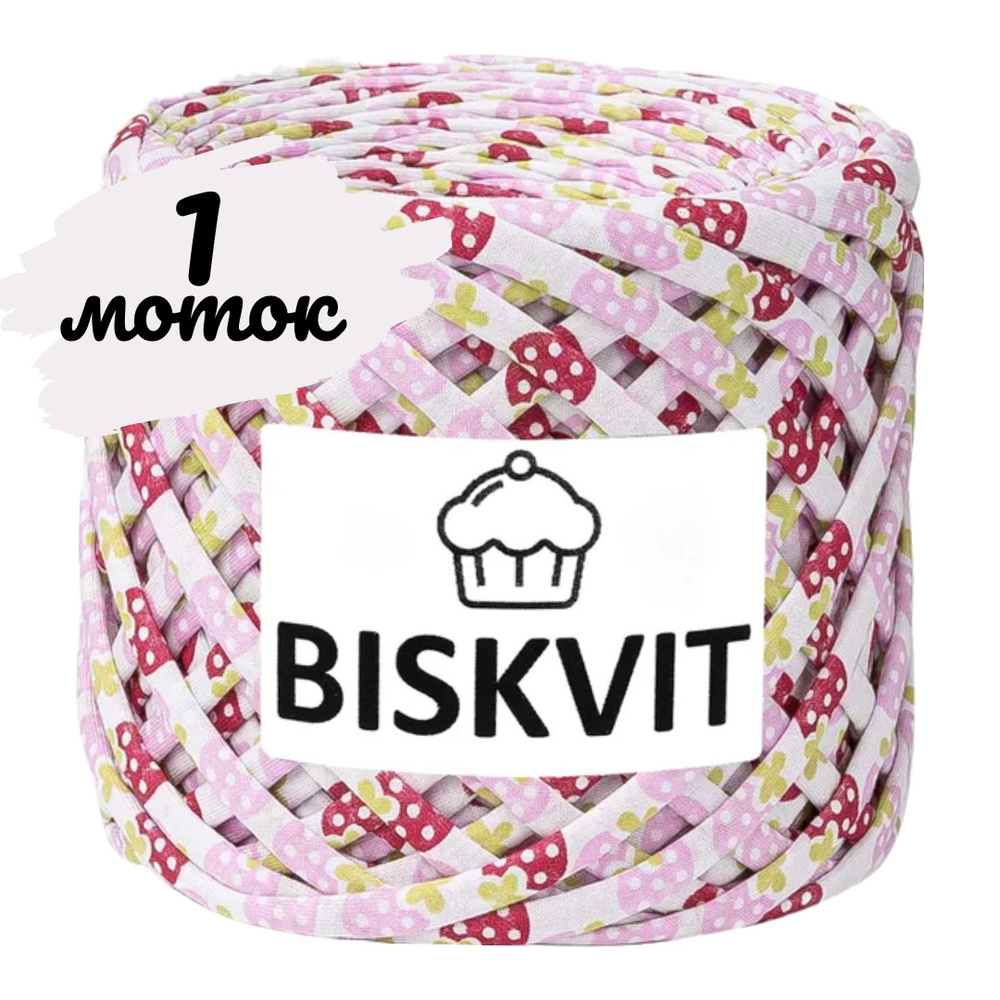 Трикотажная пряжа Biskvit фиджи, 100м., лицевая, (бисквит) #1