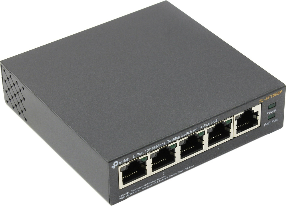 Коммутатор TP-Link TL-SF1005P - купить по выгодной цене в интернет ...