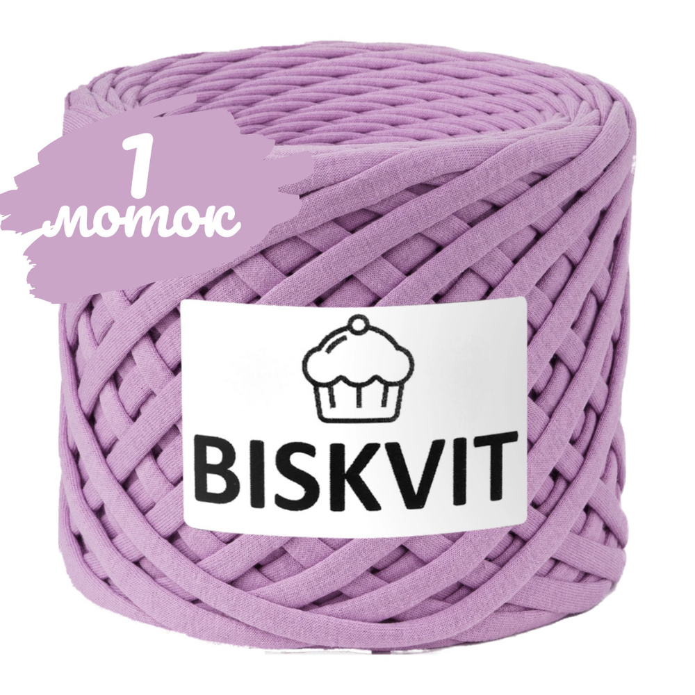 Трикотажная пряжа Biskvit ирис, 100м., лицевая (бисквит) #1