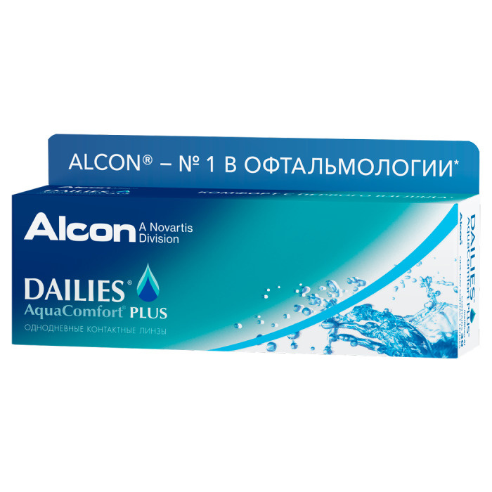 Alcon Контактные линзы Dailies AquaComfort Plus, 30 шт., -2.25 / 8.7/ Однодневные  #1