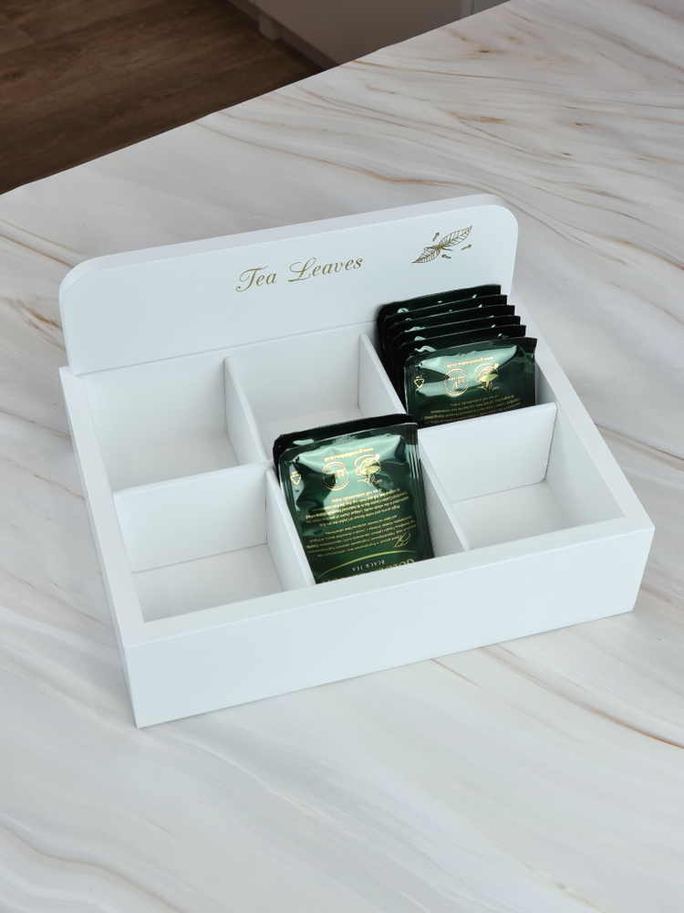 Промысел Подставка для чайных пакетиков "Тиснение золотом", 23х15х13 см ...