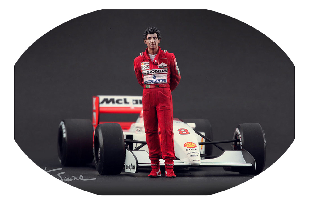 Scale Figure Фигурка коллекционная ayrton senna mclaren ручная