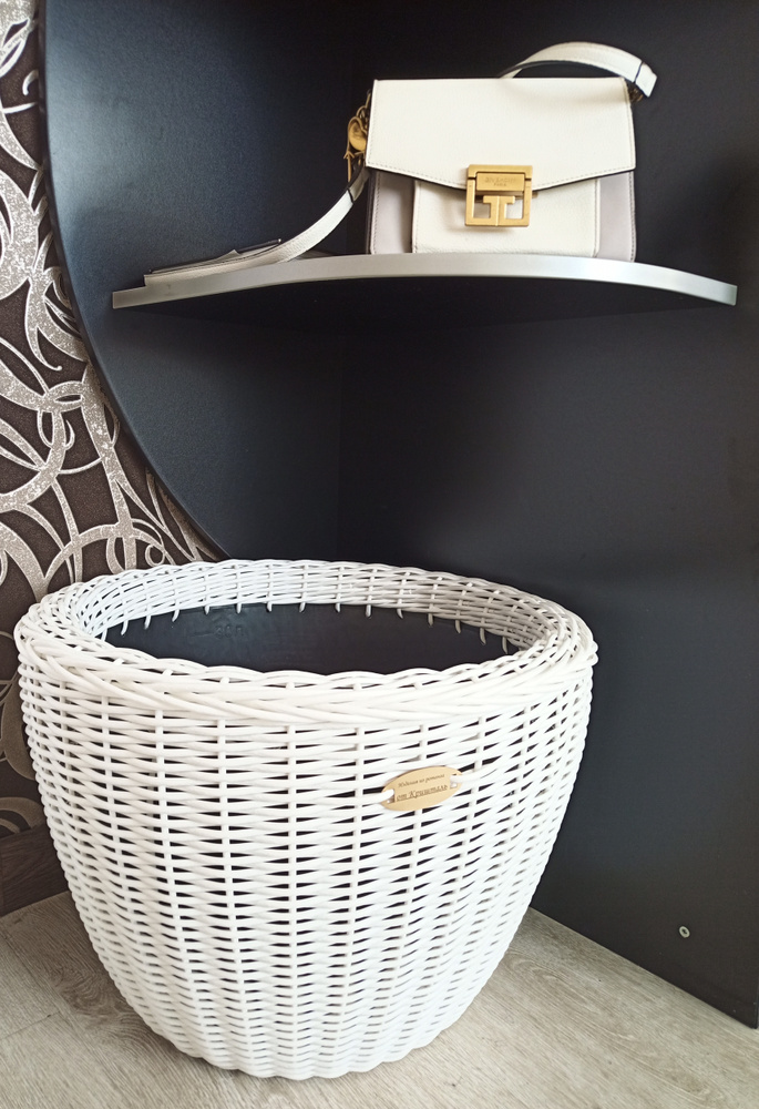 Кашпо, белый, 40 л, 1 шт - купить с доставкой по выгодным ценам в ...