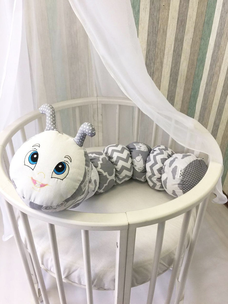 Кроватка для кукол «Звездочка» с постельным бельем, балдахином (белая). Коллекция Diamond Star