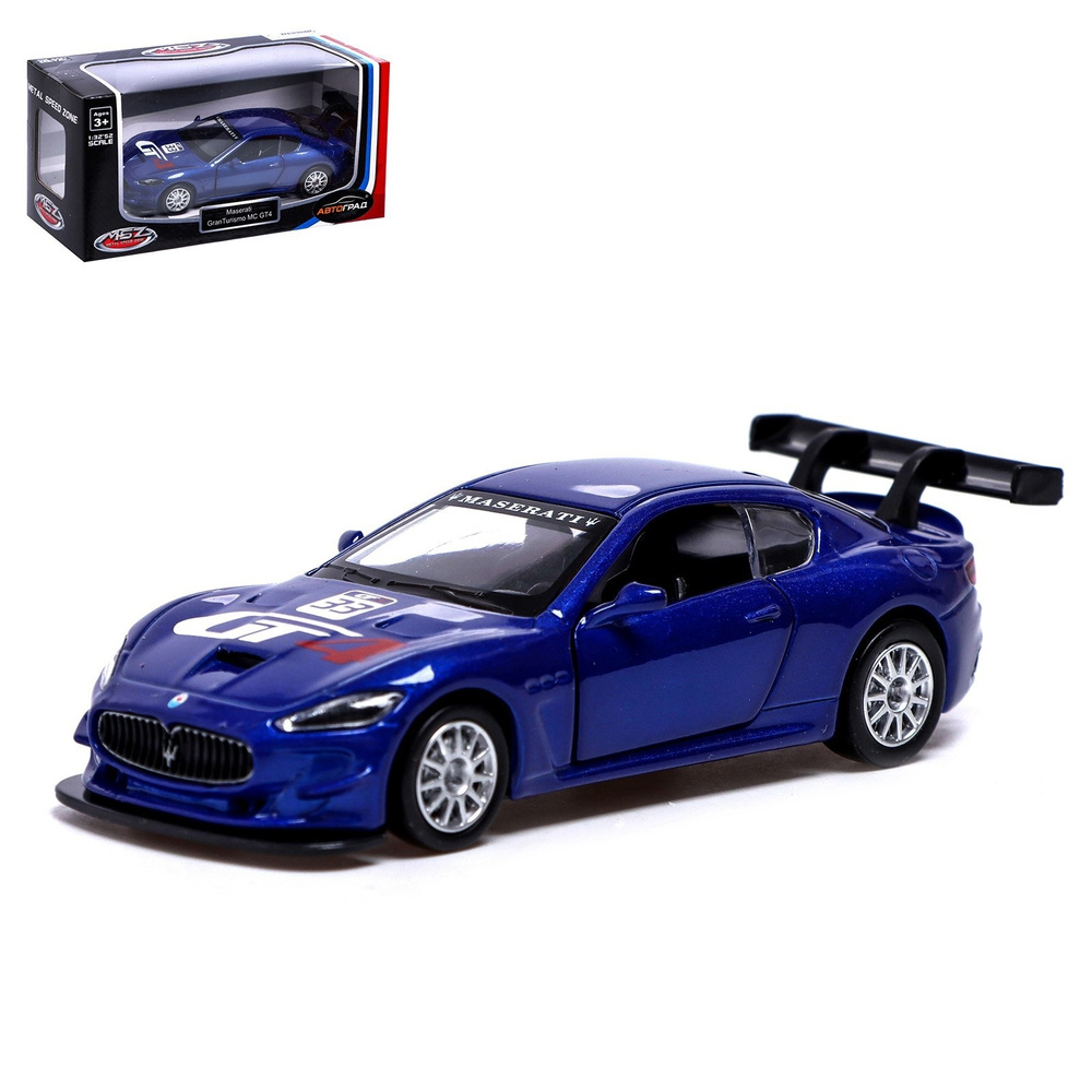 Модель машинки АВТОГРАД MASERATI GRAN TURISMO MC GT4, металлическая, 1:43,  инерция - купить с доставкой по выгодным ценам в интернет-магазине OZON  (983248610)