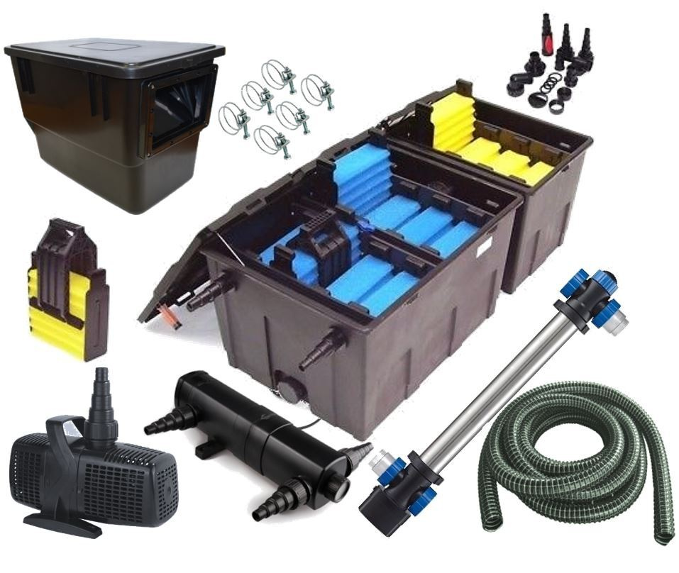 Комплект проточной фильтрации для пруда до 110 м3 CBF 550C SET 10 с ...