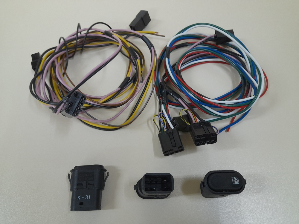 Проводка для стеклоподьемников +кнопка включения 3 шт для ВАЗ 2114/15 ...
