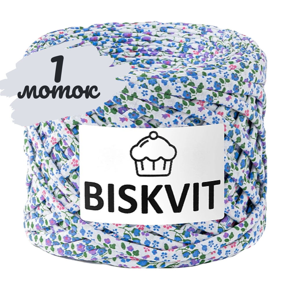 Трикотажная пряжа Biskvit прованс, 100м., лицевая (бисквит) #1