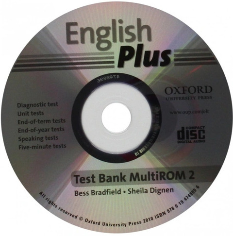 Тесты на диске по английскому языку / English Plus 2 Test Bank MultiROM  #1