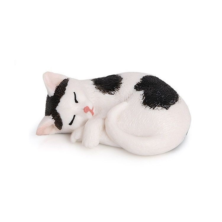 Реалистичная фигурка кошки Спящий котик,игрушка статуэтка кошка My hero ...